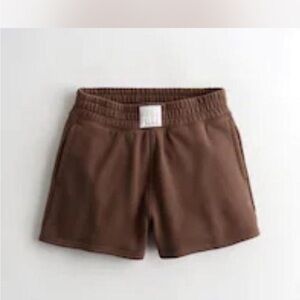 Hollister Women's Athletic Shorts in Brown